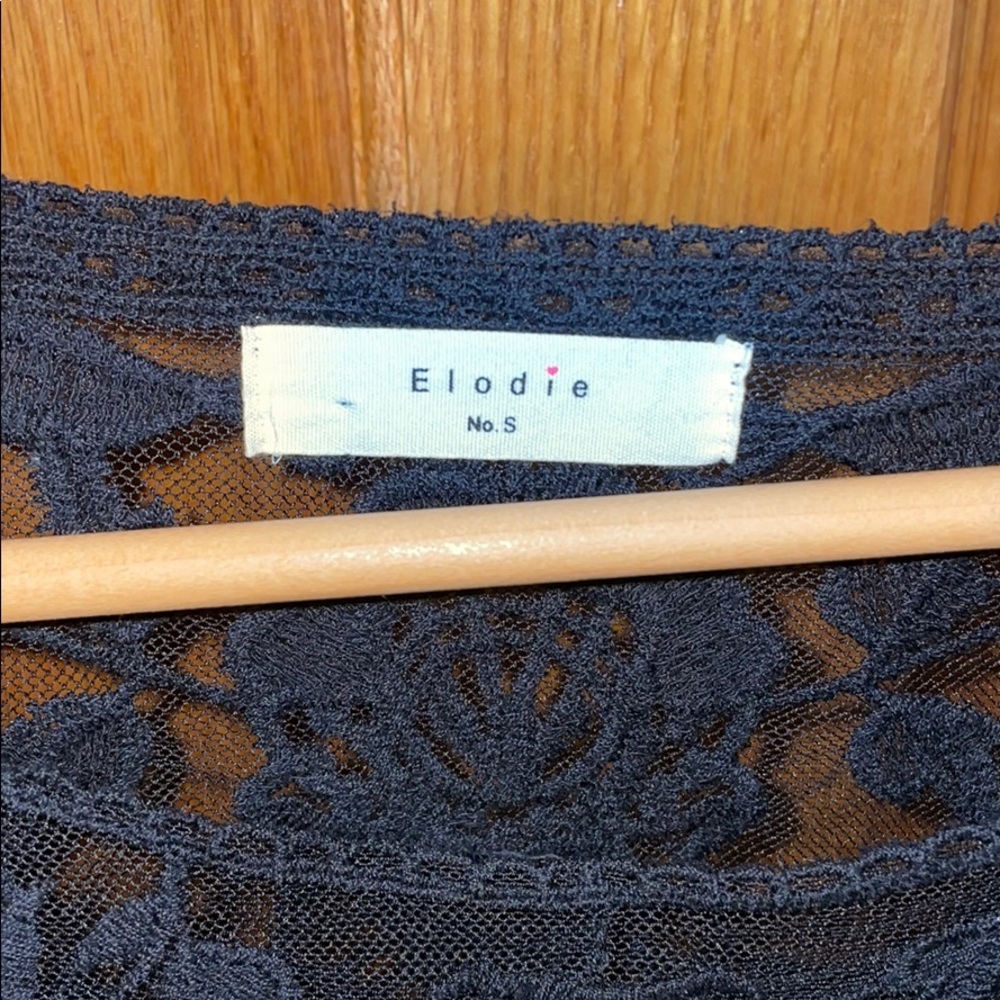 Black dress that has a slip dress under